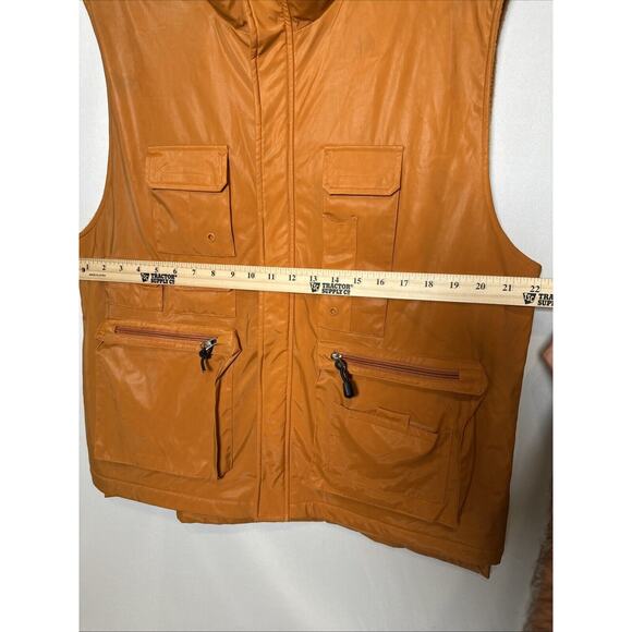 Rustic River Men M Sleeveless Tactical Jacket Polyurethane & Fleece Zip Up - Picture 5 of 7